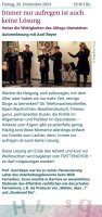 Freitag, 20. November 2024: Begleitung der Autorenlesung von Prof. Dr. Axel Beyer durch den Frittenchor-Köln.
